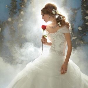 Alfred Angelo Disney Fairytale Belle 206 Wedding Dress Sz.10 - No Shawl Included